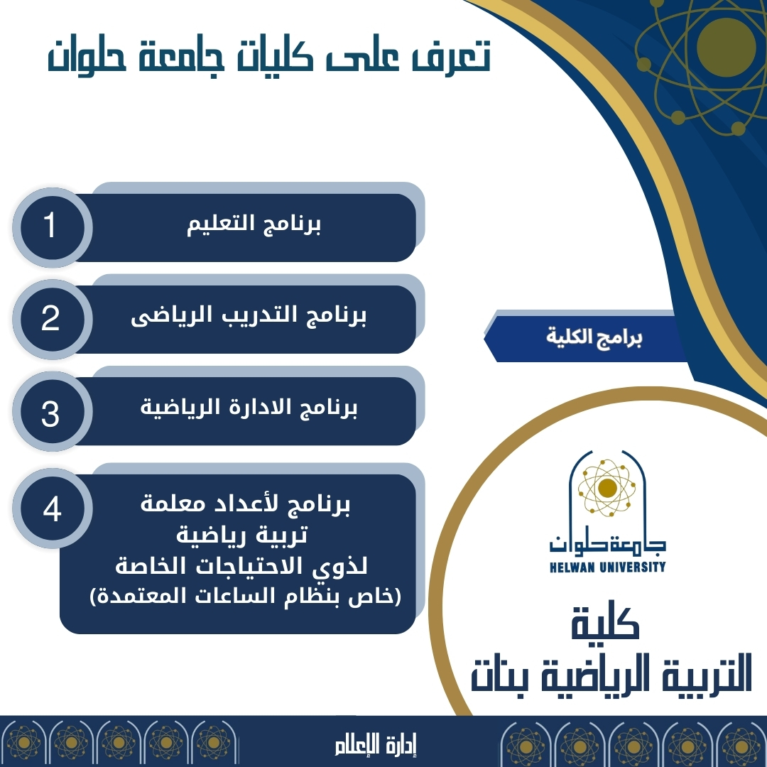  انفوجراف كليات وبرامج كلية بنات